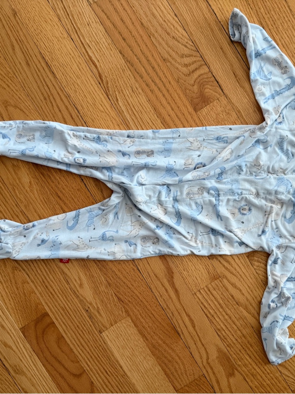 Magnetic Me Light Blue Animal Print One-Piece